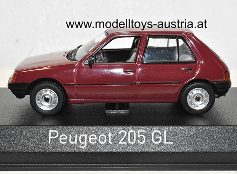 Peugeot 205 GL Limousine 1988 rot 1:43