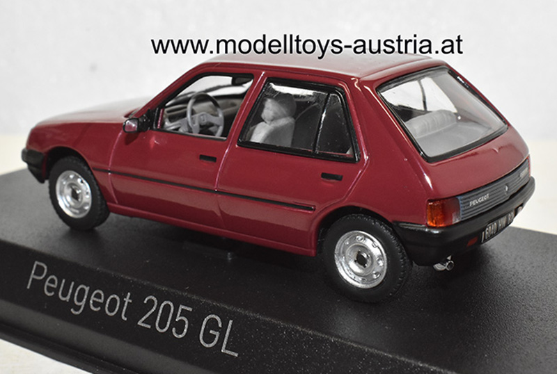 Peugeot 205 GL Limousine 1988 rot 1:43