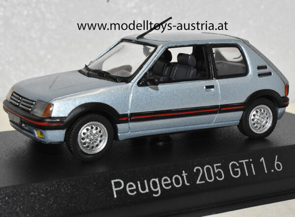 Peugeot 205 GTi 1988 blau 1:43