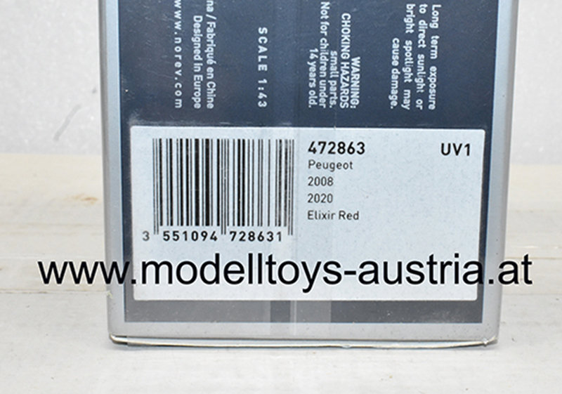 Peugeot 2008 GT 2020 rot metallik 1:43