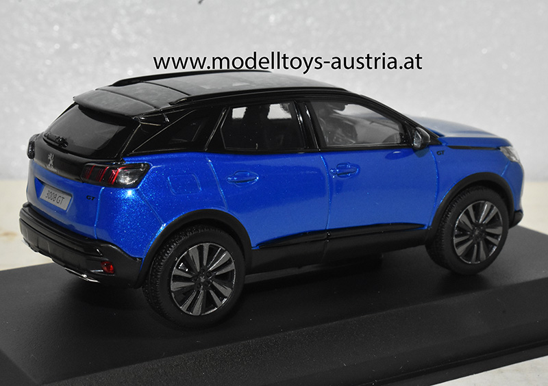 Peugeot 3008 GT 2021 blau 1:43