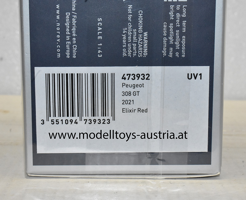 Peugeot 308 GT 2021 rot 1:43
