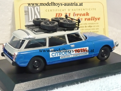 Citroen DS21 DS 21 Kombi Break ID21 1970 Rally SERVICE Auto 1:43