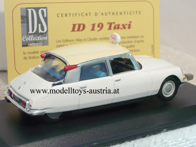 Citroen DS21 DS 21 Limousine ID19 1968 TAXI weiss 1:43