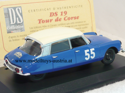 Citroen DS19 DS 19 Limousine 1963 Rally Tour de Corse 1:43
