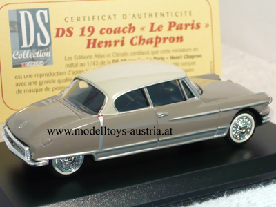 Citroen DS19 DS 19 Limousine 1959 Coach Le Paris CHAPRON 1:43