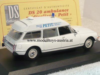 Citroen DS20 DS 20 DS21 Kombi 1973 Ambulanz KRANKENWAGEN 1:43