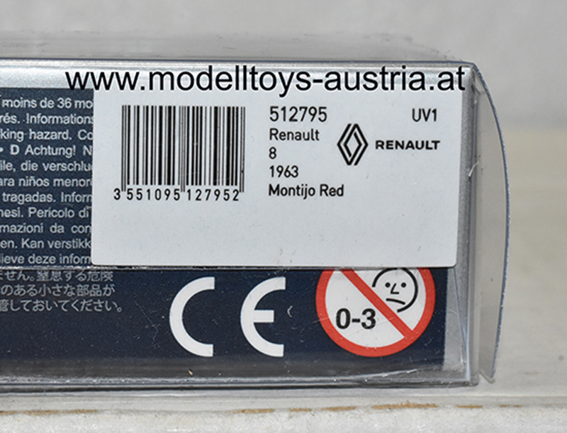 Renault 8 R8 1963 montijo rot 1:87 H0
