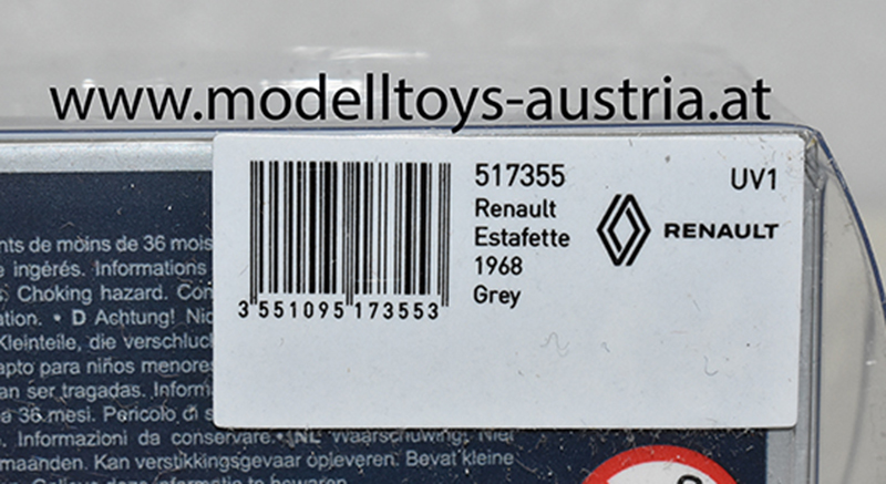 Renault Estafette 1968 Saviem grau / creme 1:87 H0