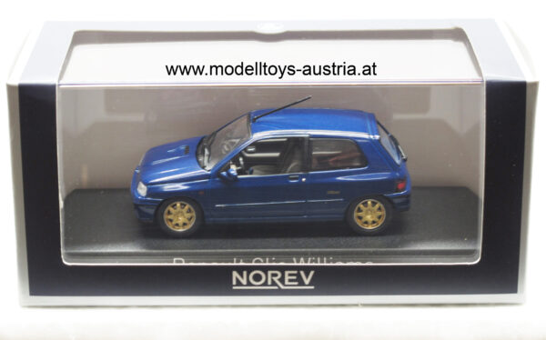 Renault Clio WILLIAMS 16V Typ 57 1994 - 1997 blau metallik 1:43