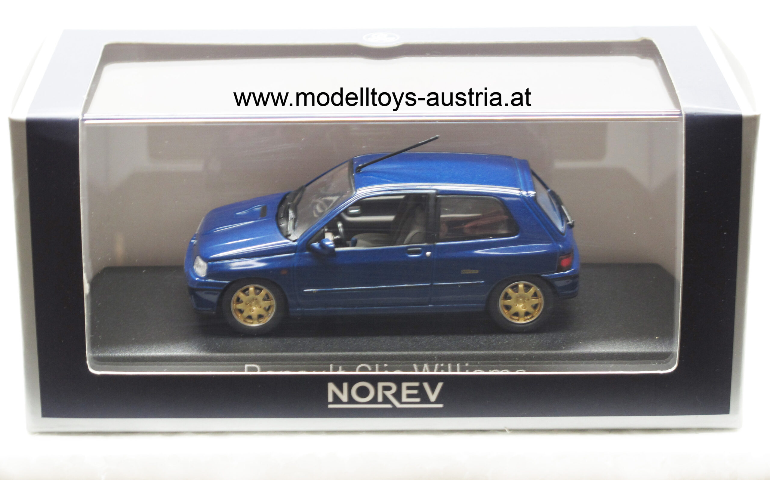 Renault Clio WILLIAMS 16V Typ 57 1994 - 1997 blau metallik 1:43