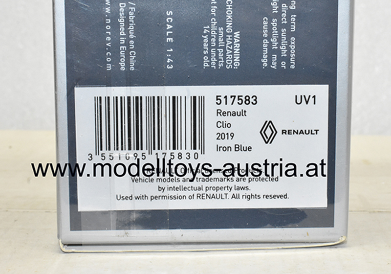 Renault Clio Limousine 2019 blau 1:43