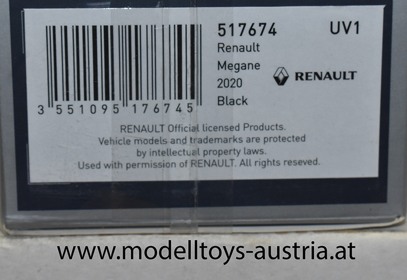 Renalut Megane Limousine 2020 schwarz 1:43
