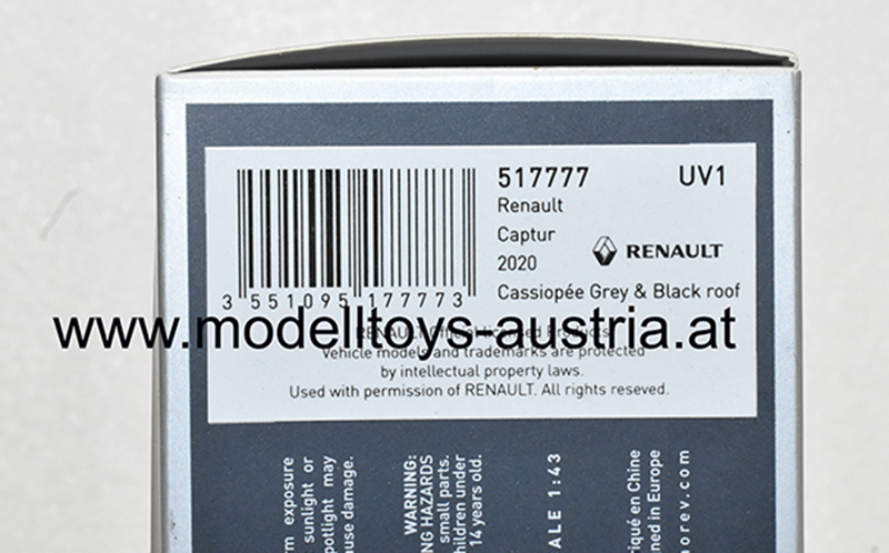 Renault Capture 2020 grau / schwarzes Dach 1:43