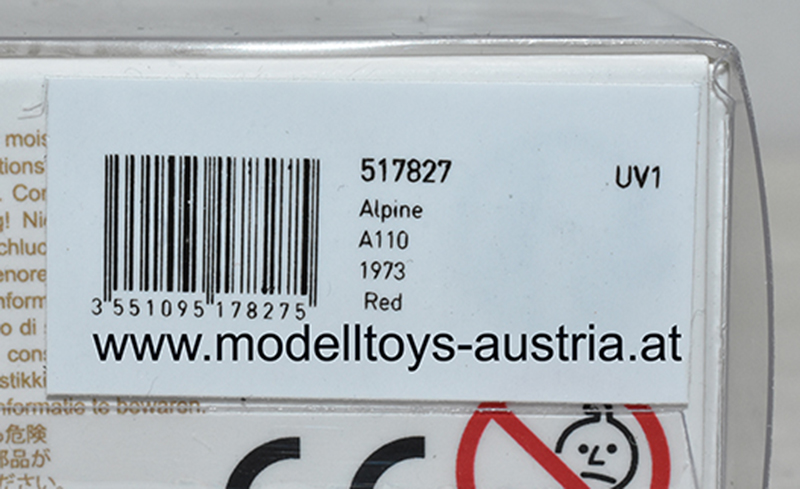 Renault Alpine A110 1973 rot 1:87 H0