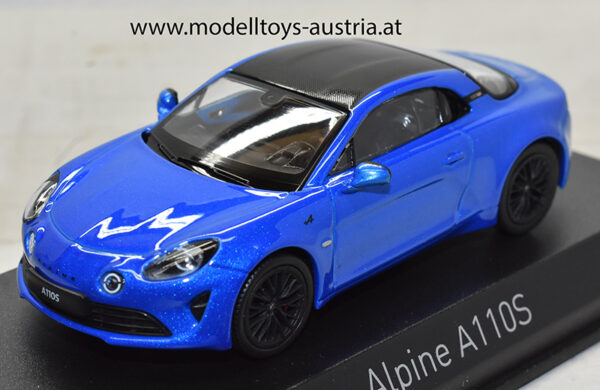 Renault Alpine A110 S 2019 Alpine blau / Carbon Dach 1:43