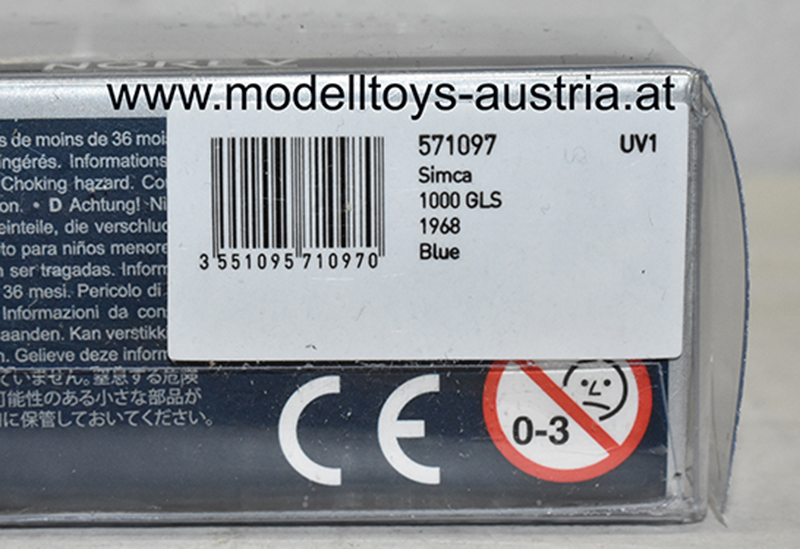 Simca 1000 GLS 1968 blau 1:87 H0