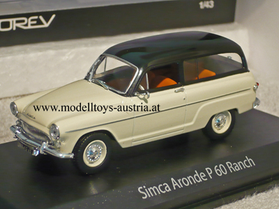 Simca Aronde P60 Kombi 1961 weiss / schwarz 1:43
