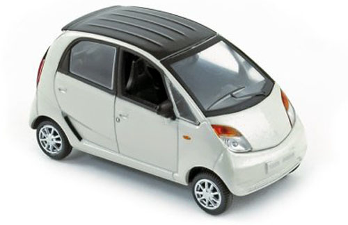 Tata Nano 2009 weiss metallik 1:43