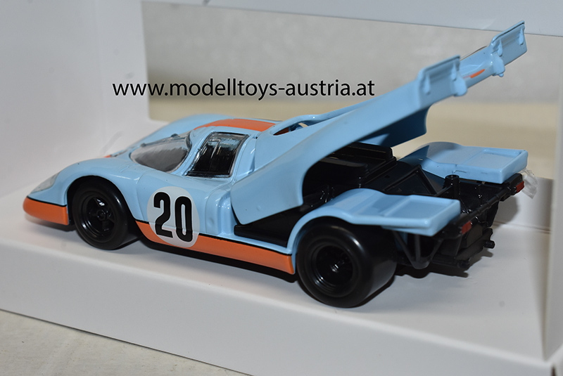 Porsche 917 K Kurzcheck 1973 Gulf blau / orange 1:43