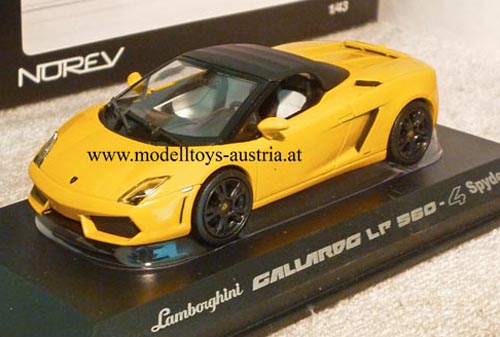 Lamborghini Gallardo Spyder Cabrio LP560-4 2009 gelb 1:43