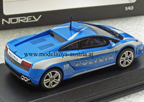 Lamborghini Gallardo Coupe LP560-4 2009 POLIZIA Polizei blau / weiss 1:43