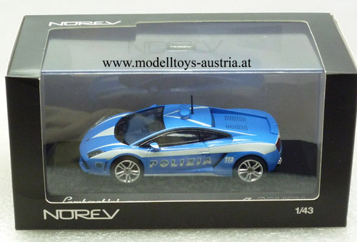 Lamborghini Gallardo Coupe LP560-4 2009 POLIZIA Polizei blau / weiss 1:43