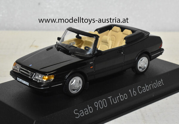 Saab 900 Turbo 16 Cabrio 1992 schwarz 1:43