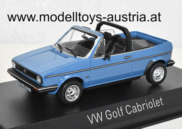 VW Golf I Golf 1 Cabrio 1982 blau 1:43