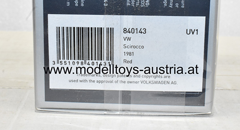 VW Scirocco II Coupe 1981 rot 1:43