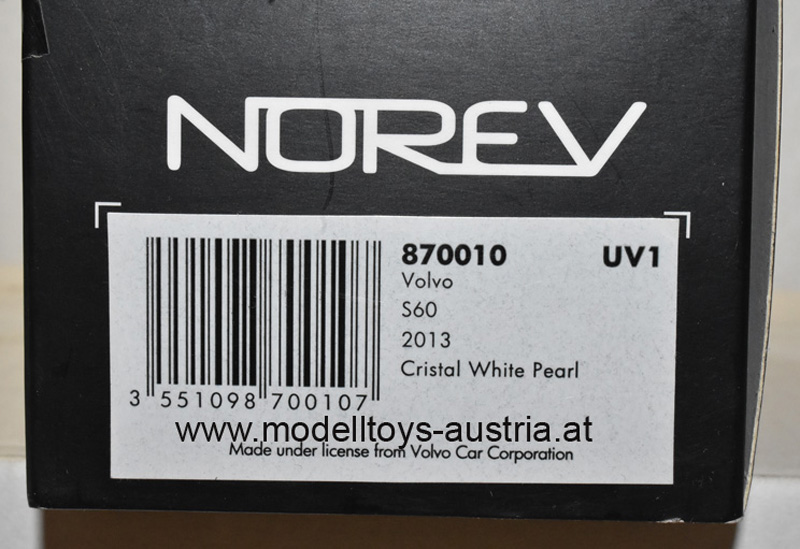 Volvo S60 Limousine 2013 weiss metallik 1:43