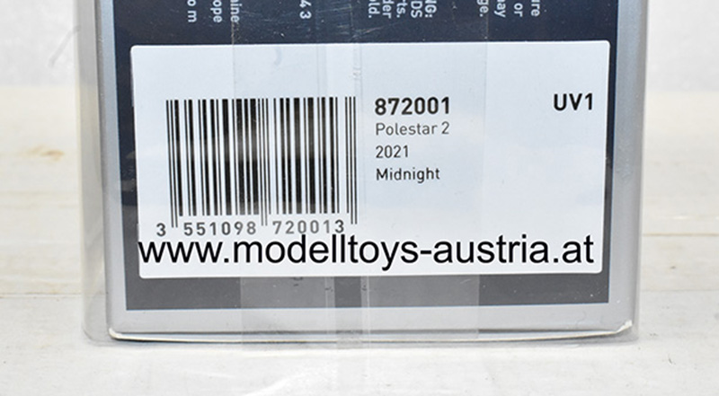 Polestar 2 Limousine 2021 dunkel blau 1:43