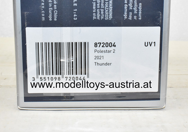 Polestar 2 Limousine 2021 dunkel grau 1:43