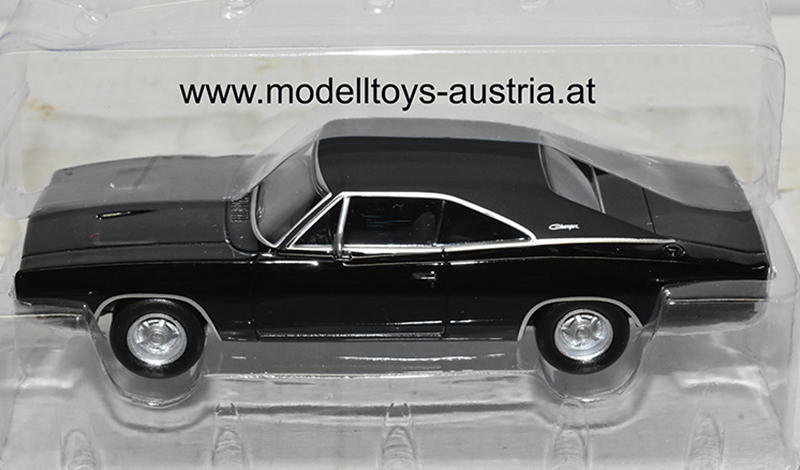 Dodge Charger 1968 schwarz 1:43