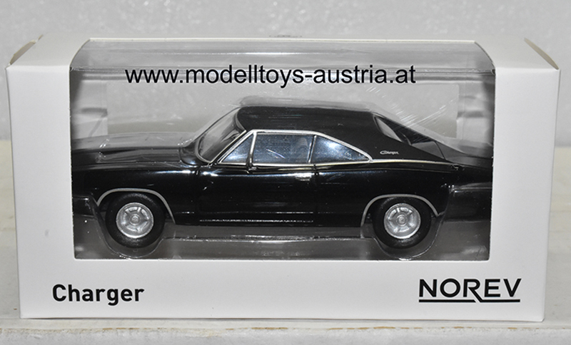 Dodge Charger 1968 schwarz 1:43