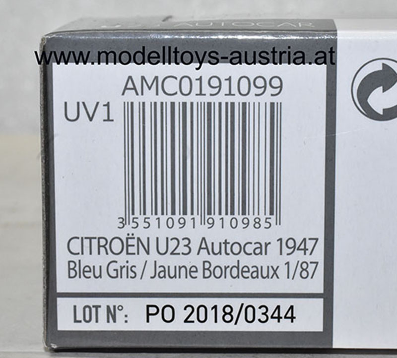 Citroen U23 Autobus 1947 blau / grau 1:87 HO