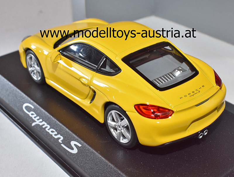 Porsche Cayman S 2013 gelb 1:43