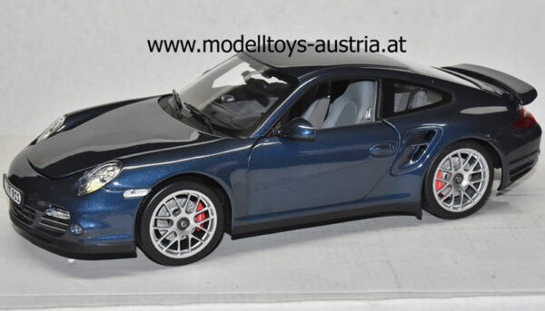 Porsche 911 997 Coupe Turbo 2010 dunkel blau metallik 1:18