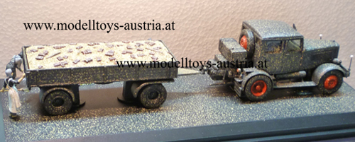 Hanomag ST 100 mit Anhänger WIEDERAUFBAU 1:43