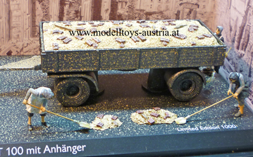 Hanomag ST 100 mit Anhänger WIEDERAUFBAU 1:43