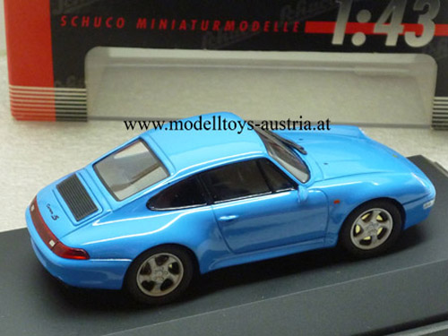 Porsche 911 993 Coupe Carrera 4S blau 1:43
