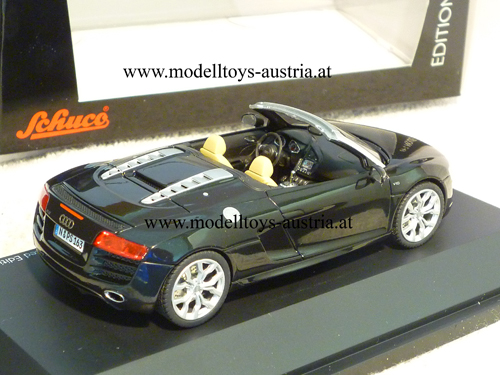 Audi R8 Cabrio Spyder 2010 schwarz 1:43