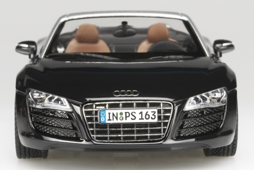 Audi R8 Cabrio Spyder 2010 schwarz 1:43