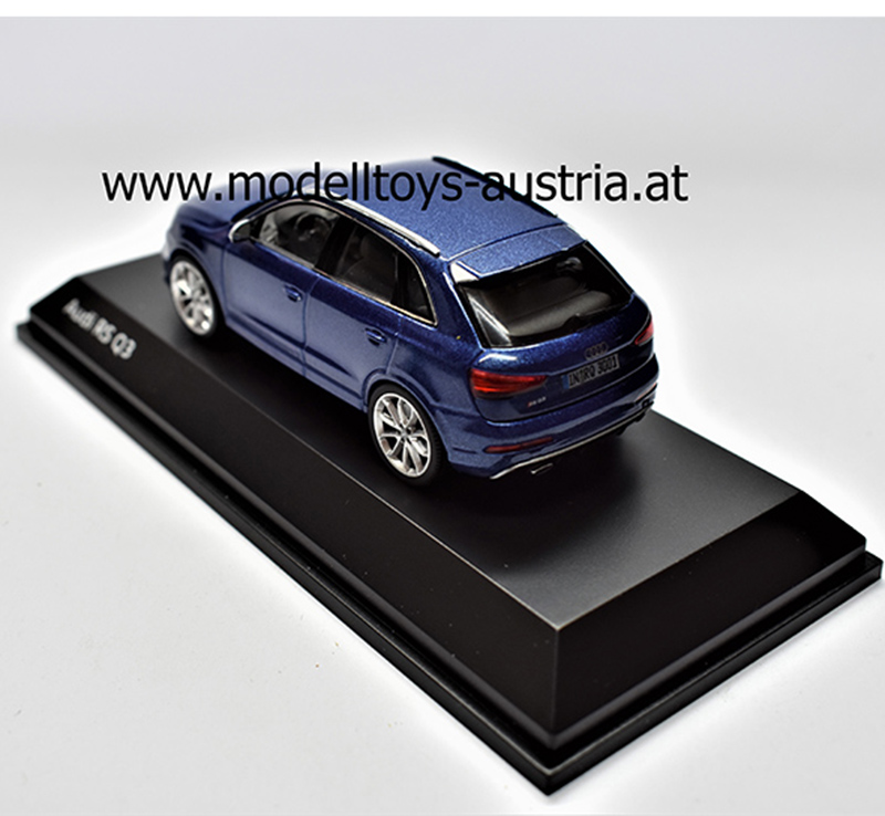 Audi Q3 Quattro RS 2015 blau metallik 1:43 Audi A3