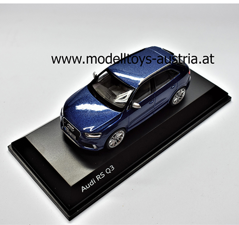 Audi Q3 Quattro RS 2015 blau metallik 1:43 Audi A3