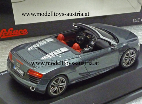 Audi R8 Cabrio Spyder V10 2012 grau metallik 1:43