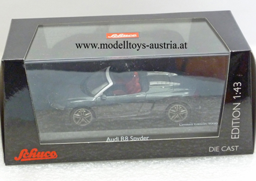 Audi R8 Cabrio Spyder V10 2012 grau metallik 1:43
