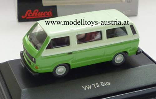 VW T3 Bus grün / grün 1:87 HO