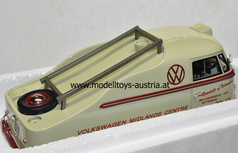 VW T1a Midlands Centre mit Brezelkäfer Karosserie 1:18