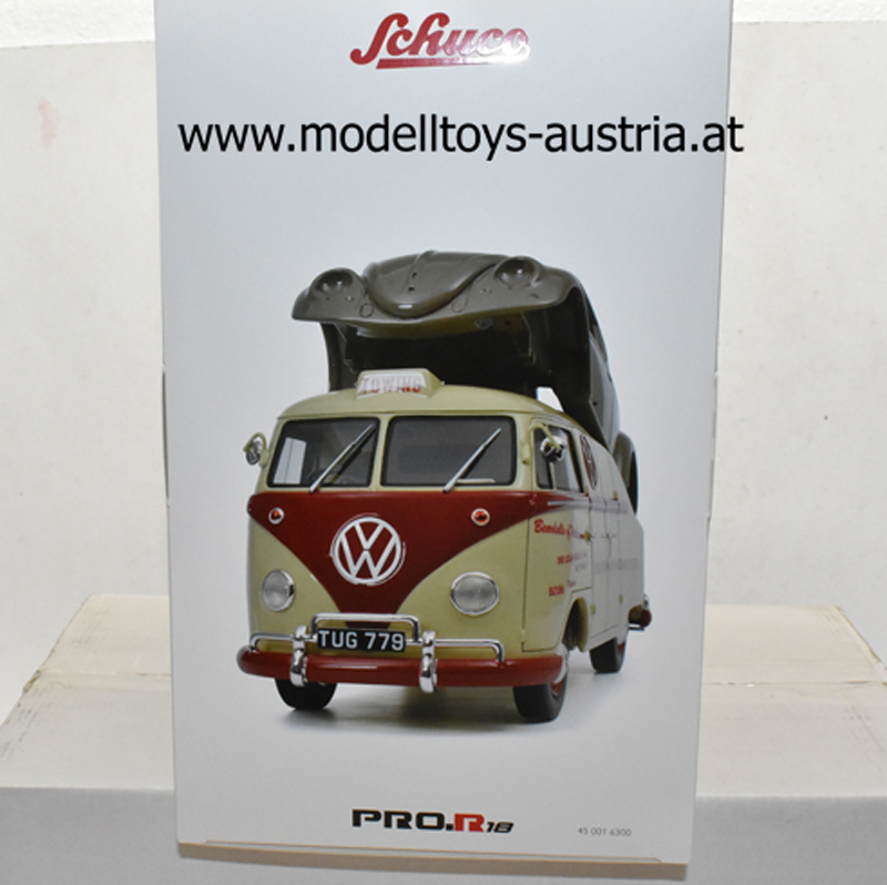 VW T1a Midlands Centre mit Brezelkäfer Karosserie 1:18